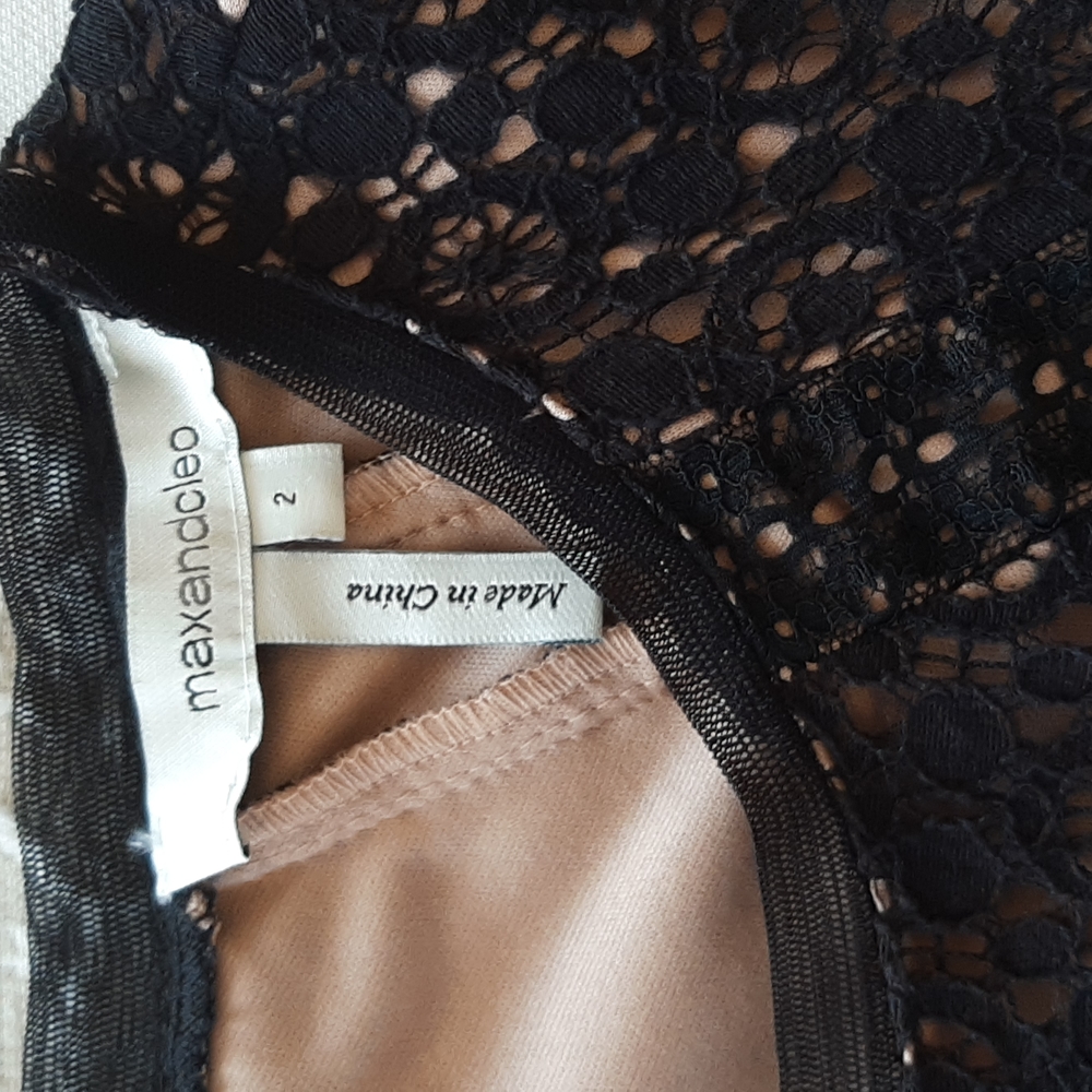 Max & Cleo Chloe Little Black Lace Dress - Picture 5 of 13